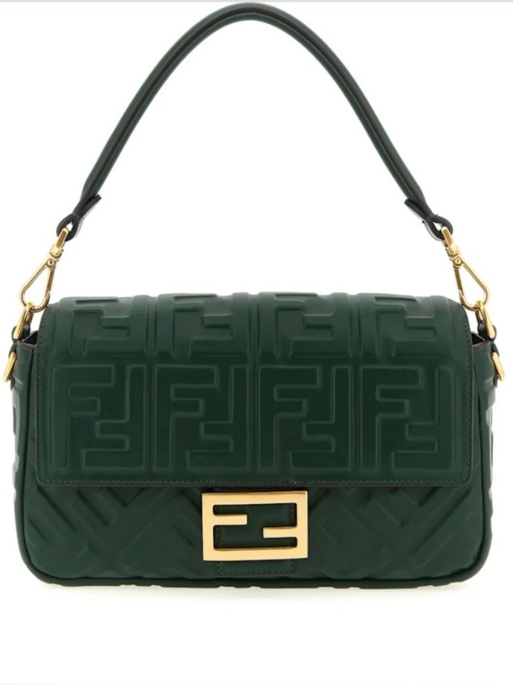 Fendi Baguette FF Embossed Shoulder bag